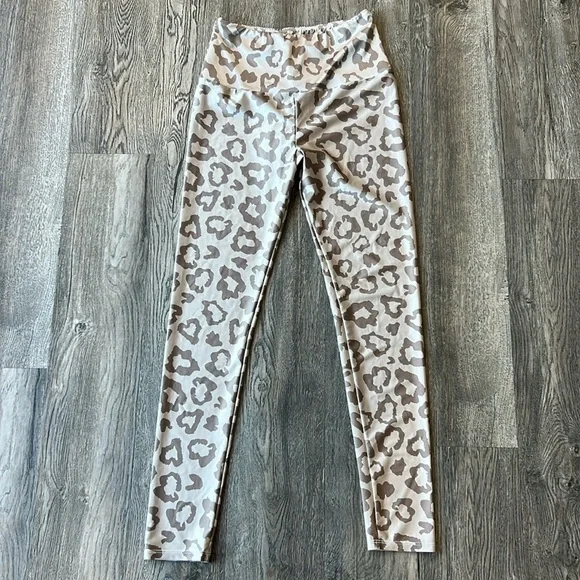 Goldsheep Clothing Leggings Brown Leopard Workout Leggings Size Large Womens - Picture 5 of 11